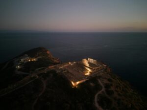 Cape Sounion Sunset: Temple of Poseidon at Golden Hour